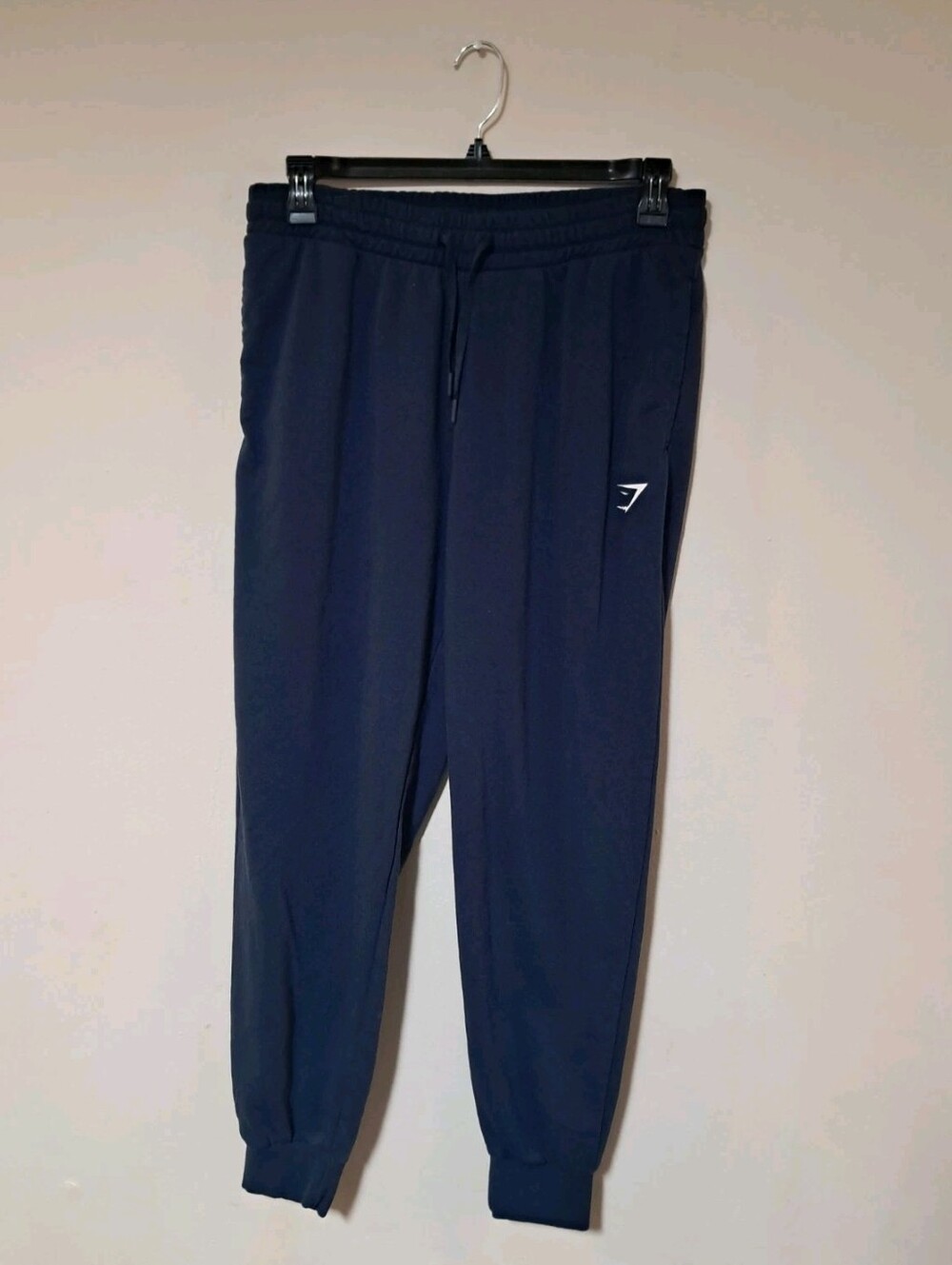 Gymshark Men’s Dark Navy Training Joggers Sweatpants Pockets Drawstrings Sz. XL.